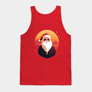 Sunset papa noel new year 2024 Tank Top